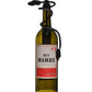 Meyda Lighting Personalized 5" Textured Black Mini Pendant Light With Green Hey Mambo Wine Bottle Shade Glass
