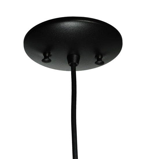 Meyda Lighting Personalized 5" Textured Black Mini Pendant Light With Green Hey Mambo Wine Bottle Shade Glass