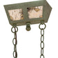Meyda Lighting Personalized 52" 8-Light Tarnished Copper Canoe Island Chandelier With Brown Textrene Shade