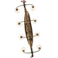 Meyda Lighting Personalized 52" 8-Light Tarnished Copper Canoe Island Chandelier With Brown Textrene Shade