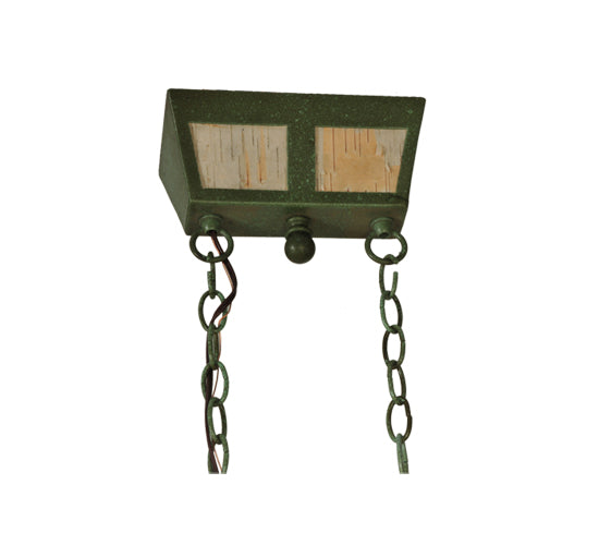 Meyda Lighting Personalized 52" 8-Light Tarnished Copper Chandelier With Beige Fabric Shade