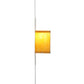 Meyda Lighting Personalized 9" Brushed Stainless Steel Room Number Wall Sconce With Amber Quartz Idalight Shade