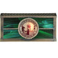 Meyda Lighting Personalized 9" Chambersburg Banker's Antique Frame With Red & Green Shade Glass