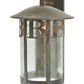 Meyda Lighting Personalized RC/EC 15" Vintage Copper Solid Mount Wall Sconce With Clear Seeded Shade Glass
