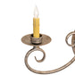 Meyda Lighting Phillipe 15" 2-Light Cornith Wall Sconce With Ivory Faux Candlelight