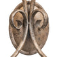 Meyda Lighting Phillipe 15" 2-Light Cornith Wall Sconce With Ivory Faux Candlelight