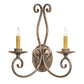 Meyda Lighting Phillipe 15" 2-Light Cornith Wall Sconce With Ivory Faux Candlelight