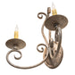 Meyda Lighting Phillipe 15" 2-Light Cornith Wall Sconce With Ivory Faux Candlelight