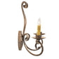 Meyda Lighting Phillipe 15" 2-Light Cornith Wall Sconce With Ivory Faux Candlelight