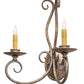 Meyda Lighting Phillipe 15" 2-Light Cornith Wall Sconce With Ivory Faux Candlelight