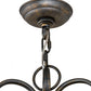 Meyda Lighting Phillipe 42" 10-Light French Bronze Chandelier With Black Textrene Shade