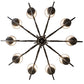 Meyda Lighting Phillipe 42" 10-Light French Bronze Chandelier With Black Textrene Shade