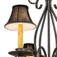 Meyda Lighting Phillipe 42" 10-Light French Bronze Chandelier With Black Textrene Shade