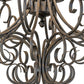 Meyda Lighting Phillipe 42" 10-Light French Bronze Chandelier With Black Textrene Shade