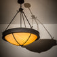 Meyda Lighting Phoebus 32" 4-Light Copper Rust Inverted Pendant Light With Tawnyrock Idalight Shade