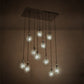 Meyda Lighting Phonic 36" 11-Light Chrome Cascading Pendant Light