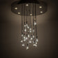 Meyda Lighting Phonic 48" 30-Light Chrome Cascading Pendant Light
