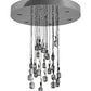 Meyda Lighting Phonic 48" 30-Light Chrome Cascading Pendant Light