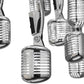 Meyda Lighting Phonic 48" 30-Light Chrome Cascading Pendant Light