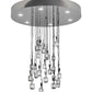 Meyda Lighting Phonic 48" 30-Light Chrome Cascading Pendant Light