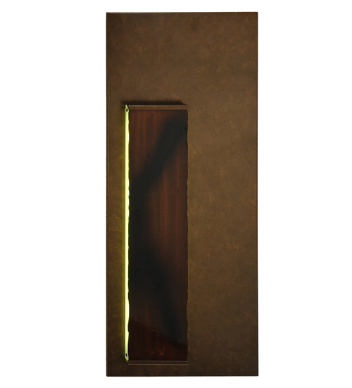 Meyda Lighting Piastra 18" LED Art Deco Gold Left Wall Sconce