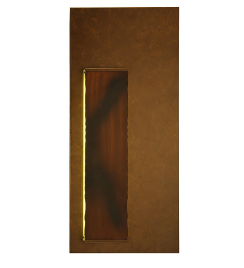 Meyda Lighting Piastra 18" LED Art Deco Gold Left Wall Sconce