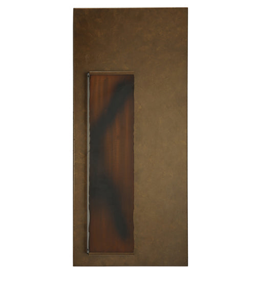 Meyda Lighting Piastra 18" LED Art Deco Gold Left Wall Sconce