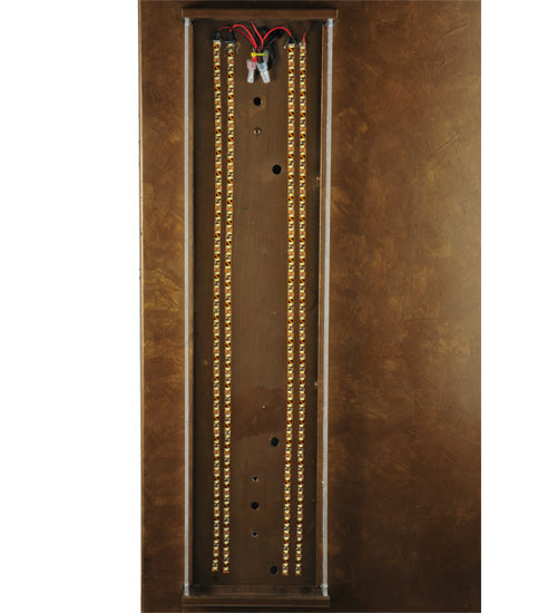 Meyda Lighting Piastra 18" LED Art Deco Gold Left Wall Sconce