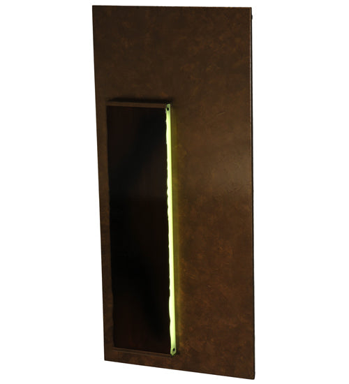 Meyda Lighting Piastra 18" LED Art Deco Gold Left Wall Sconce
