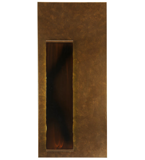 Meyda Lighting Piastra 18" LED Art Deco Gold Left Wall Sconce