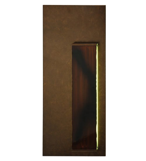 Meyda Lighting Piastra 18" LED Art Deco Gold Right Wall Sconce