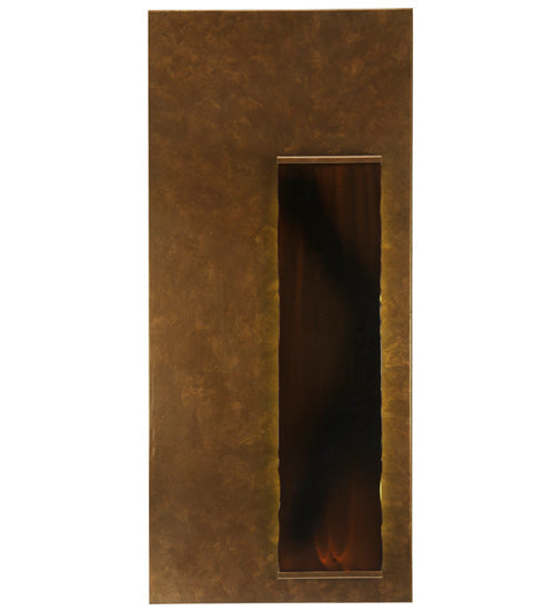 Meyda Lighting Piastra 18" LED Art Deco Gold Right Wall Sconce