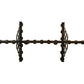 Meyda Lighting Picadilly 71" 23-Light Antique Copper Oblong Chandelier With Faux Candlelight