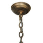 Meyda Lighting Picadilly 71" 23-Light Antique Copper Oblong Chandelier With Faux Candlelight
