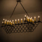 Meyda Lighting Picadilly 71" 23-Light Timeless Bronze Chandelier With Ivory Faux Candlelight