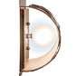 Meyda Lighting Pickard 8" 2-Light Dark Burnished Antique Copper Wall Sconce With Silver Mica Shade Glass