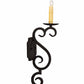 Meyda Lighting Piero 5" Antiqutiy Highlights Wall Sconce With Amber Faux Candlelight