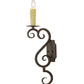 Meyda Lighting Piero 5" Gilded Tobacco Wall Sconce With Ivory Faux Candlelight