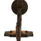 Meyda Lighting Piero 5" Golden Bronze Wall Sconce With Amber Faux Candlelight