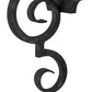 Meyda Lighting Piero 5" Smoke Wall Sconce With White Faux Candlelight