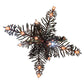 Meyda Lighting Pine Branch 101" 18-Light Rust & Green Trees Valley View Chandelier With Amber Mica Shade Glass