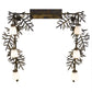 Meyda Lighting Pine Branch 40" 6-Light Dark Burnished Antique Copper Vanity Light With White Opal Shade Glass