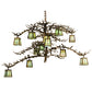Meyda Lighting Pine Branch 50" 12-Light Valley View Chandelier With Burinished Antique Copper Shade Glass