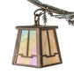 Meyda Lighting Pine Branch 52" 15-Light Antique Copper & Green Valley View Chandelier With Beige Iridescent Shade Glass