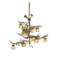 Meyda Lighting Pine Branch 52" 15-Light Antique Copper & Green Valley View Chandelier With Beige Iridescent Shade Glass