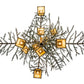 Meyda Lighting Pine Branch 52" 15-Light Antique Copper & Green Valley View Chandelier With Beige Iridescent Shade Glass