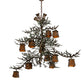 Meyda Lighting Pine Branch 52" 16-Light Antique Copper Valley View Chandelier With Amber Mica Shade Glass