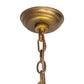 Meyda Lighting Pine Branch 52" 16-Light Antique Copper Valley View Chandelier With Amber Mica Shade Glass