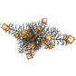 Meyda Lighting Pine Branch 54" 12-Light Antique Copper Valley View Chandelier With Beige Iridescent Shade Glass