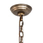 Meyda Lighting Pine Branch 55" 12-Light Antique Copper Valley View Chandelier With Beige Iridescent Shade Glass